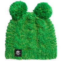 Turtle Fur Fluff Balls Beanie - Kid's - Grass