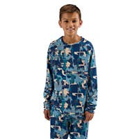 Blackstrap Big Kid's Evolver Base Layer Crewneck - Youth - Badlands Deschutes