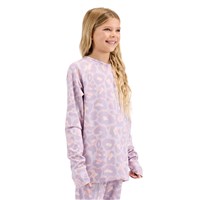 Blackstrap Big Kid's Evolver Base Layer Crewneck - Youth - Ocelot Dusk