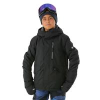 Quiksilver Mission Solid Jacket - Boy's - True Black (KVJ0)