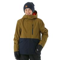 Quiksilver Mission Solid Jacket - Boy's - Military Olive (CQW0)