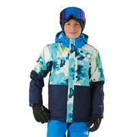 The North Face Freedom Extreme Insulated Jacket - Boy's - Transantarctic Blue Synapse Print
