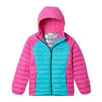 Columbia Powder Lite Hooded Jacket - Toddler Girl's - Geyser / Pink Ic (338)