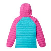 Columbia Powder Lite Hooded Jacket - Toddler Girl's - Geyser / Pink Ic (338)