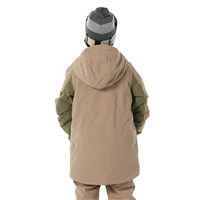 Burton Hillslope 2L Jacket - Kids - Summit Taupe / Forest Moss