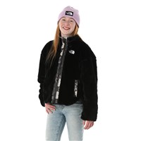 The North Face Reversible Shasta Full Zip Jacket - Girl's - TNF Black Winter Flowers Print / Foil