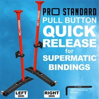 Pro Standard Pull Button Quick Release for Supermatic Bindings - Red