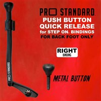 Pro Standard Push Button Quick Release for Step On Bindings - Black