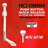 Pro Standard Push Button Quick Release for Step On Bindings - White