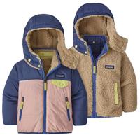 Patagonia Baby Reversible Tribbles Hoody - Youth - Seafan Pink / Current Blue (SPCU)