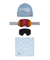 686 Smarty Magnetic Snow Goggle - Hello Kitty Blue Grid Frame w/ Solar Mirror Lens (HKB)