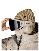 686 Smarty Magnetic Snow Goggle - Limestone Frame w/ Black + Amber Lenses (LBAR)