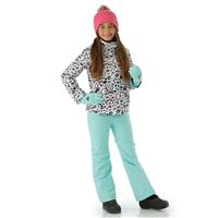 Roxy Jetty Jacket - Girl's - Bright White Leops Girl (WBB4)