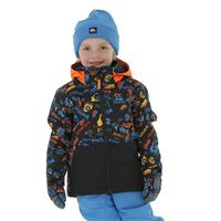 Quiksilver Toddler Little Mission Jacket - Boy's - True Black Ski Fun (KVJ6)