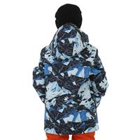 Quiksilver Mission Printed Jacket - Boy's - Brilliant Blue Nature Abstrakt (BNL2)
