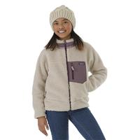 Patagonia Retro-X Jacket - Youth - Natural with Hyssop Purple (NAHP)