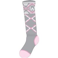 Winter's Edge Mondo Medium Sock - Women's - Oatmeal / Pink