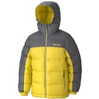 Marmot Guides Down Hoody - Youth - Acid Yellow / Cinder