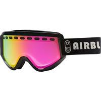 Airblaster Air Goggle - Black Matte Frame w/ Chrome + Red Air Radium Lenses