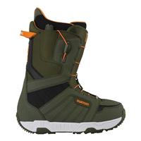 Burton Moto Snowboard Boots - Men's - Army Green / Orange