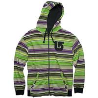 Burton Blur Reversible Full Zip Hoodie - Boy's - Austin Green Neuro / True Black