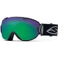 Smith I/OS Goggle - Women's - Black Frame with Green Sol X and Blue Sensor Lenses