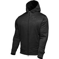 Under Armour Embossed Full Zip Hoodie - Men's - Black / Graphite