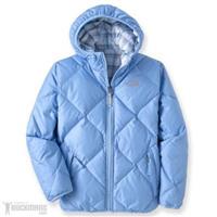 The North Face Reversible Down MoonDoggy Jacket - Girl's - Bliss Blue
