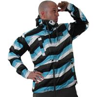 Burton Restricted Ratched Jacket - Men's - Blotto Gray Morph Stripe
