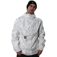 Burton Poacher Jacket - Men's - Bright White Faded Twill Stripe