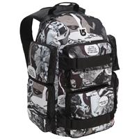 Burton Distortion Backpack - Burgundy Comic Print