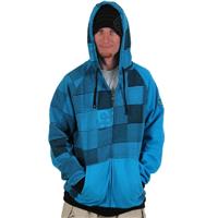 686 Blocks Zip Hoody - Men's - Cyan