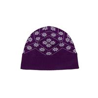 Nils Snowflake Hat - Women's - Eggplant / Silver