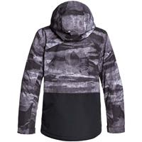 Quiksilver Mission Block Jacket - Youth - Black Matte Painting