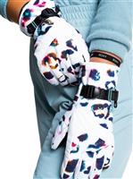 Roxy Jetty Glove - Women's - Bright White Leops (WBB5)