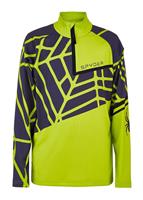 Spyder Hideout Zip T-Neck - Boy's - Sharp Lime