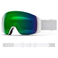 Smith 4D Mag Goggle - White Vapor Frame w/ CP Everyday Green Mirror + CP Storm Rose Flash lenses (M0073233F99)