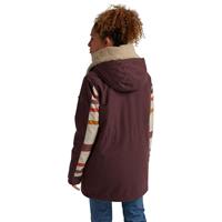 Burton Hazelton Jacket - Women's - Rose Brown / Creme Brulee Woven Stripe