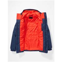 Marmot PreCip Eco Insulated Jacket - Youth - Arctic Navy / Victory Red