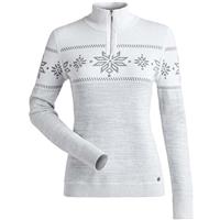 Nils Snowflake Sweater - Women's - White Silver Metallic