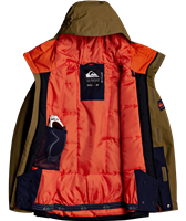 Quiksilver Mission Solid Jacket - Boy's - Military Olive (CQW0)