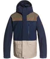 Quiksilver Mission Stripe Jacket - Men's - Navy Textural Stripe (BYJ1)