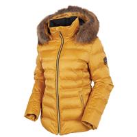 Sunice Fiona Quilted Jacket with Real Fur - Women’s - Golden Glow
