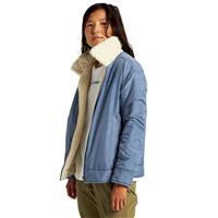 Burton Lynx Full-Zip Reversible Fleece Jacket - Women's - Crème Brûlée / Folkstone Gray