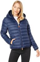 Save The Duck Gwen Hooded Sherpa Lined Jacket - Women's - Navy Blue