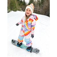 Burton One Piece Toddler Snow Suit - Stout White Rainbow Mashup