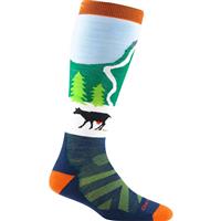 Darn Tough Pow Cow OTC Midweight with Cushion Sock - Youth - Green