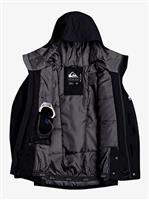 Quiksilver Mission Solid Jacket - Boy's - True Black (KVJ0)