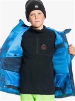 Quiksilver Side Hit Jacket - Boy's - Insignia Blue Particul (BSN7)