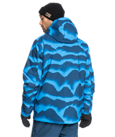 Quiksilver Mission Printed Jacket - Men's - Insignia Blue Cloud Mountain (BSN2)